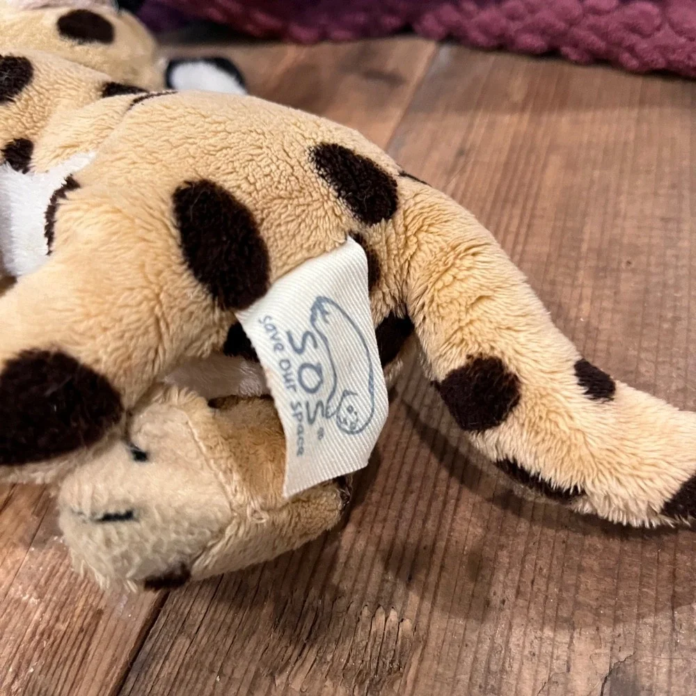 SOS Save Our Space Serval Cub Plush Spotted Stuffed Animal 10 Inch